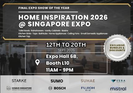 Home Inspiration 2026 at Singapore Expo, Hall 6B Booth L10, 12 to 20 September 2026