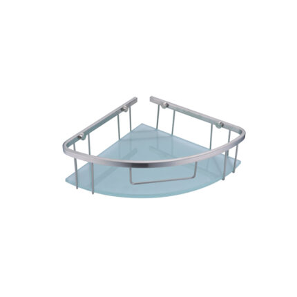 NTL-B11804 Glass Corner Bathroom Basket